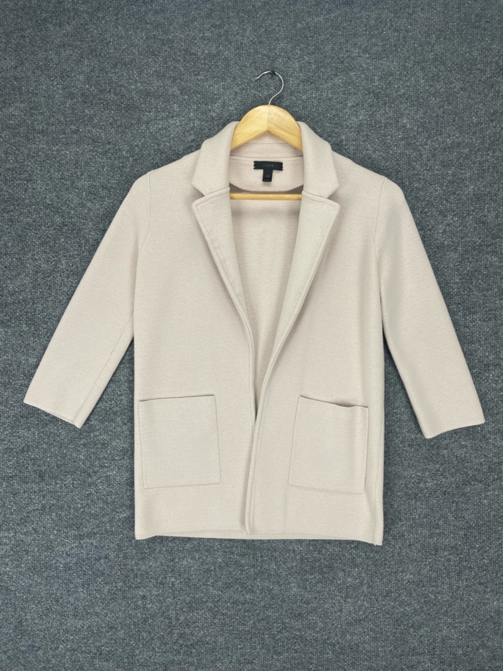 J Crew 365 Cardigan Sweater Women’s XXS Blush Pink SOFT Merino Wool Open Face